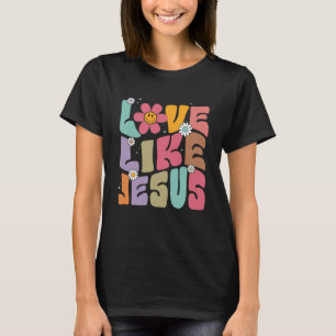 Liebe wie Jesus Religious God Hoodie mit Worten T-Shirt