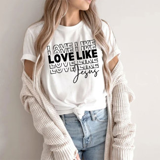 Liebe wie Jesus Shirt, Christliches Shirt, Bibel V T-Shirt