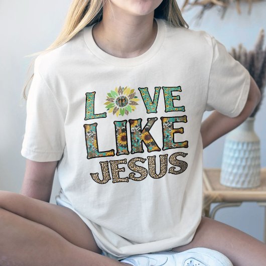 Liebe wie Jesus Shirt, Western Christlich T-Shirt
