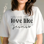 Liebe wie Jesus Tri-Blend Shirt