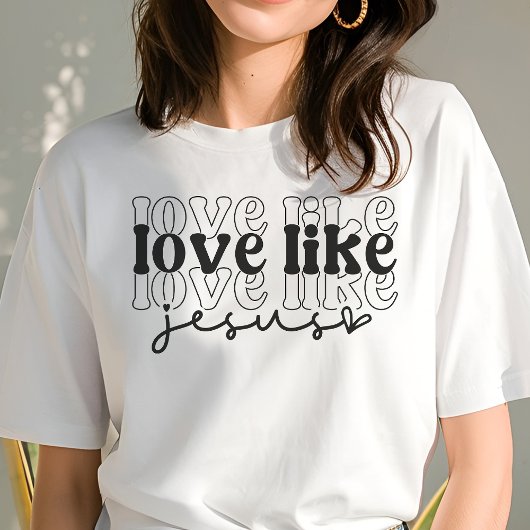Liebe wie Jesus Tri-Blend Shirt