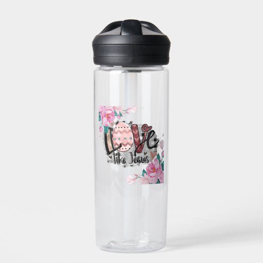 Liebe wie Jesus Trinkflasche (Vorderseite)