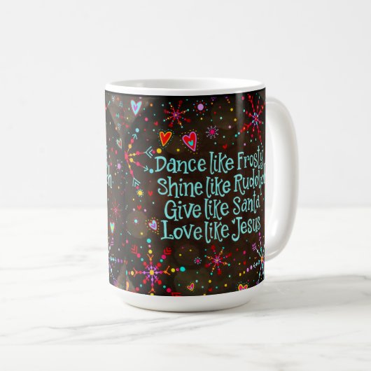 Liebe wie Jesus Urlaub Kaffeetasse (VorderseiteRechts)