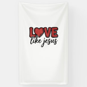 Liebe wie Jesus Vintage-Christen-Shirt-Design_1 Banner