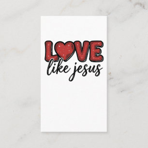 Liebe wie Jesus Vintage-Christen-Shirt-Design_1 Visitenkarte