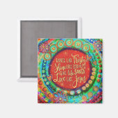 Liebe wie Jesus Weihnachtszitat Inspiriertheit Magnet (Vorderseite/Rückseite)