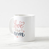 Liebe wie Mama Tasse Muttertag Geschenk für Mutter (Vorderseite Links)
