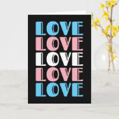 Liebe Wiederholen von LGBTQ Transgender-Pride Karte (Gelbe Blume)