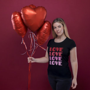 Liebe Wiederholen von Text Valentinstag I Liebe Si T-Shirt