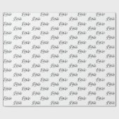 Liebe Wiederholt Muster Romantische Valentine Geschenkpapier (Flach)