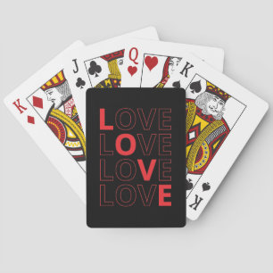 Liebe Wiederholter Text Valentinstag I Liebe Sie Spielkarten