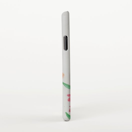 Liebe - Wildblume - Fall iPhone Hülle (Rechte Seite)