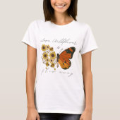 Liebe Wildblume und flog weg T-Shirt (Vorderseite)