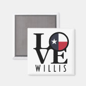 LIEBE Willis Texas Magnet (Vorderseite/Rückseite)