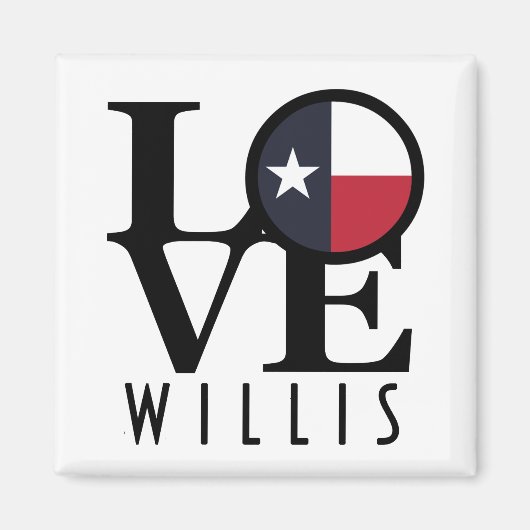 LIEBE Willis Texas Magnet (Vorne)