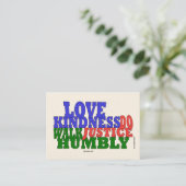 Liebe Willkommenskarte Visitenkarte (Stehend Vorderseite)