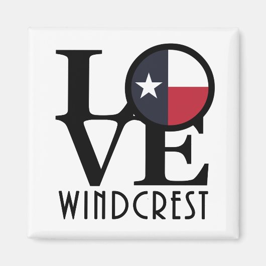 LIEBE Windcrest Texas Magnet (Vorne)