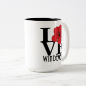 LIEBE Windemere Red Hibiskus 15oz Zweifarbige Tasse (VorderseiteRechts)