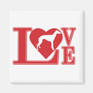LIEBE-Windhund Magnet