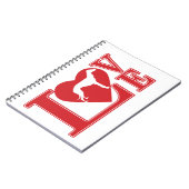 LIEBE-Windhund Notizblock (Linke Seite)