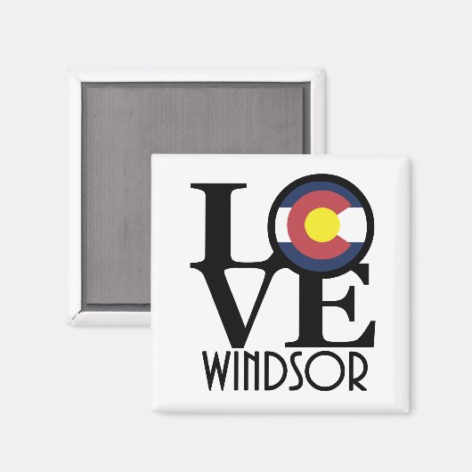 LIEBE Windsor Colorado Magnet (Vorderseite/Rückseite)