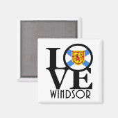 LIEBE Windsor Nova Scotia Magnet (Vorderseite/Rückseite)