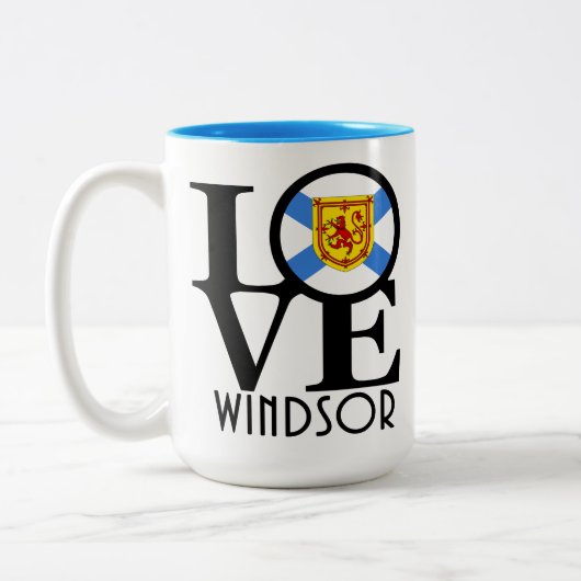LIEBE Windsor NS 15oz Zweifarbige Tasse (Links)
