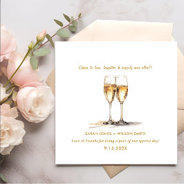 Liebe Wine Glasses Wedding Napkins Serviette
