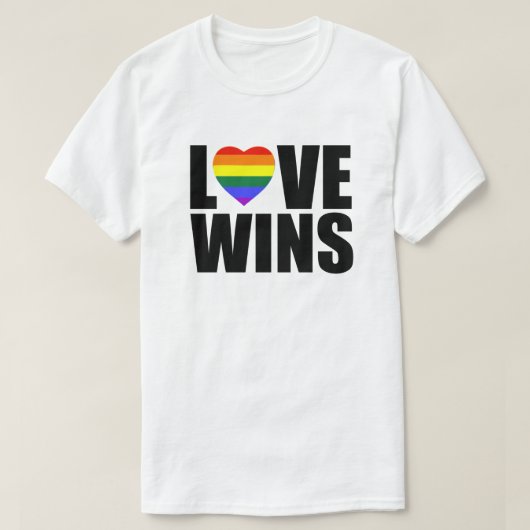 LIEBE WINS! #LOVEWINS FEIERT DIE GLEICHHEIT VON EH T-Shirt (Design vorne)