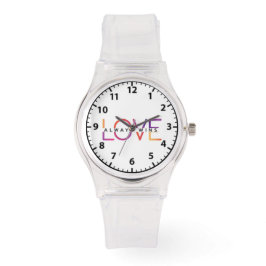 LIEBE WINS SPORTY PINK ARMBANDUHR