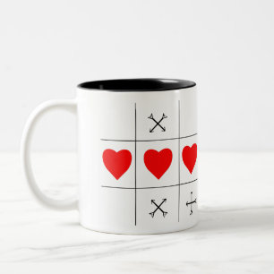 LIEBE WINS XOXO ZWEIFARBIGE TASSE