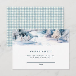 Liebe | Winter Baby Dusche Begleitkarte