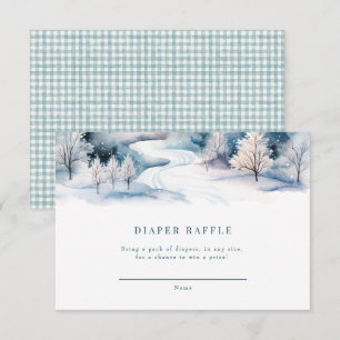 Liebe Winter Baby Dusche Begleitkarte