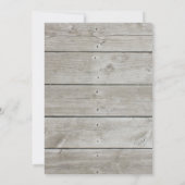 Liebe Winter Barn Weddings Coupons Dusche Einladun Einladung (Rückseite)