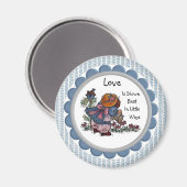 Liebe wird am besten in Little Ways Magnet gezeigt (Vorderseite/Rückseite)