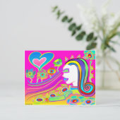 Liebe wird blühen: Traumraum Postkarte (Stehend Vorderseite)