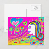 Liebe wird blühen: Traumraum Postkarte (Vorne/Hinten)