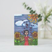 Liebe wird dich wachsen lassen postkarte (Stehend Vorderseite)