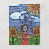 Liebe wird dich wachsen lassen postkarte (Vorderseite)