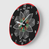 Liebe wird einen Weg finden - Lord Byron Zitat Cus Große Wanduhr (Winkel)