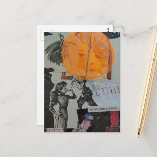 Liebe wird fortgesetzt Collage Postkarte (Vorderseite/Rückseite Beispiel)