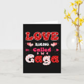 Liebe wird Gaga Funny Mother Day for Wome genannt Karte (Gelbe Blume)