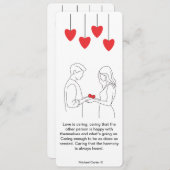 Liebe wird gekümmert einladung (Vorne/Hinten)