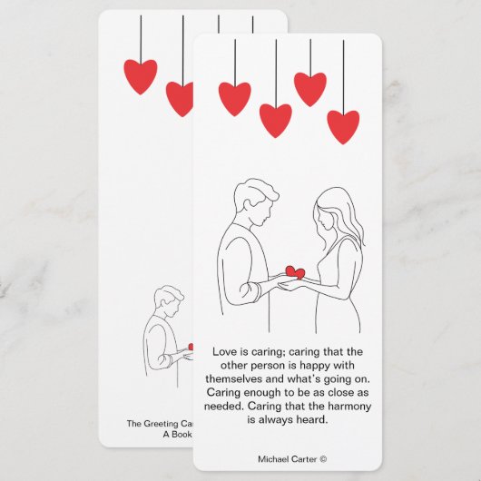 Liebe wird gekümmert einladung (Vorne/Hinten)