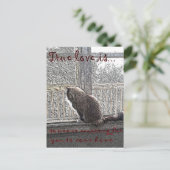 Liebe wird gewartet postkarte (Stehend Vorderseite)