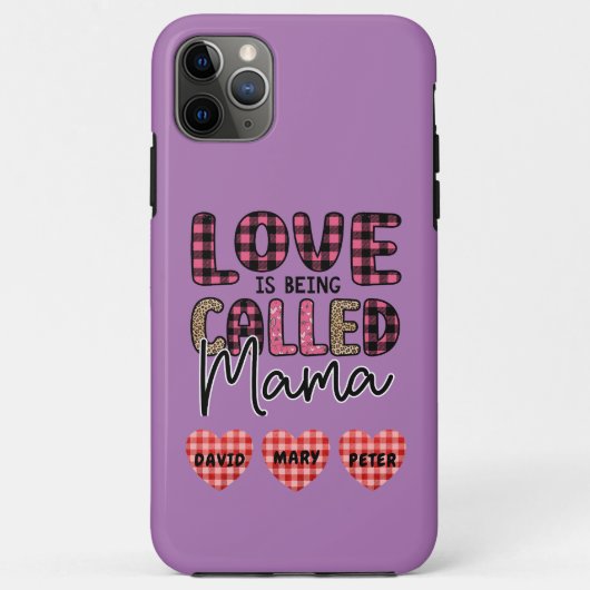 Liebe wird Mama genannt, ein individualisierbares Case-Mate iPhone Hülle (Rückseite)