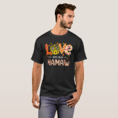 Liebe wird Mamaw Leopard Karierten Pumpkin genannt T-Shirt (Vorne ganz)