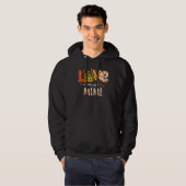 Liebe wird Mimi Leopard Kariert Pumpkin genannt Da Hoodie (Vorne ganz)