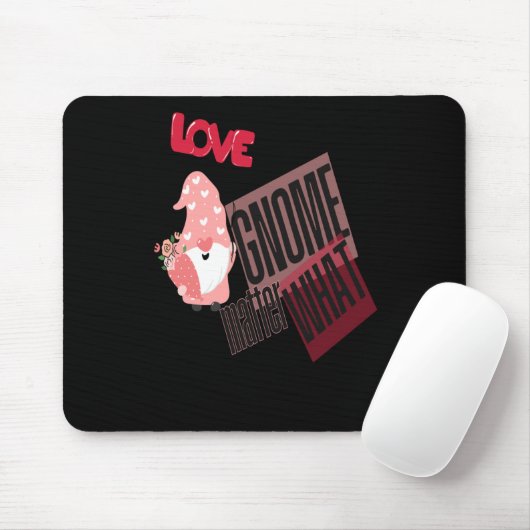 Liebe wird mit Blume Ballonaufkleber erhalten, was Mousepad (Mit Mouse)