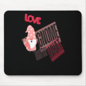 Liebe wird mit Blume Ballonaufkleber erhalten, was Mousepad (Vorne)